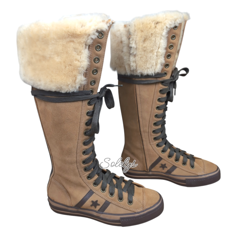 Converse 2005 Vintage Star 70 XXHI Suede Leather Knee High Sneaker Boot Womens 7